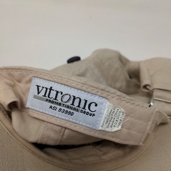 About Time PC & Electronics Slideback Hat Tan OSFA Adjustable Vitronic - Picture 9 of 9